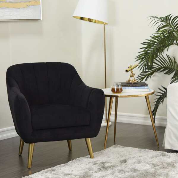 Everly Quinn Upholstered Armchair Wayfair   Upholstered Armchair 